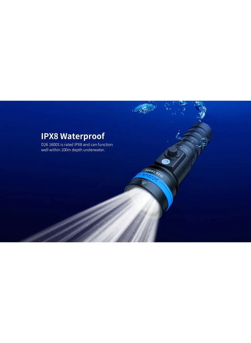 XTAR D26 1600S Dive Light - Image 5